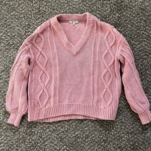 Madewell Pink Sweater. 100% Cotton